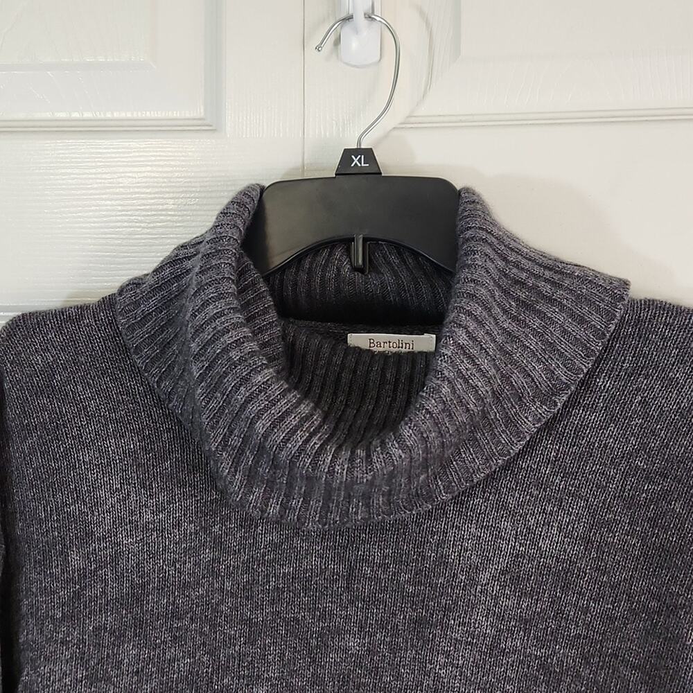Bartolini Women's Gray High-Low Side Slit Wool Cashmere Blend Sweater Size Med - Picture 5 of 9